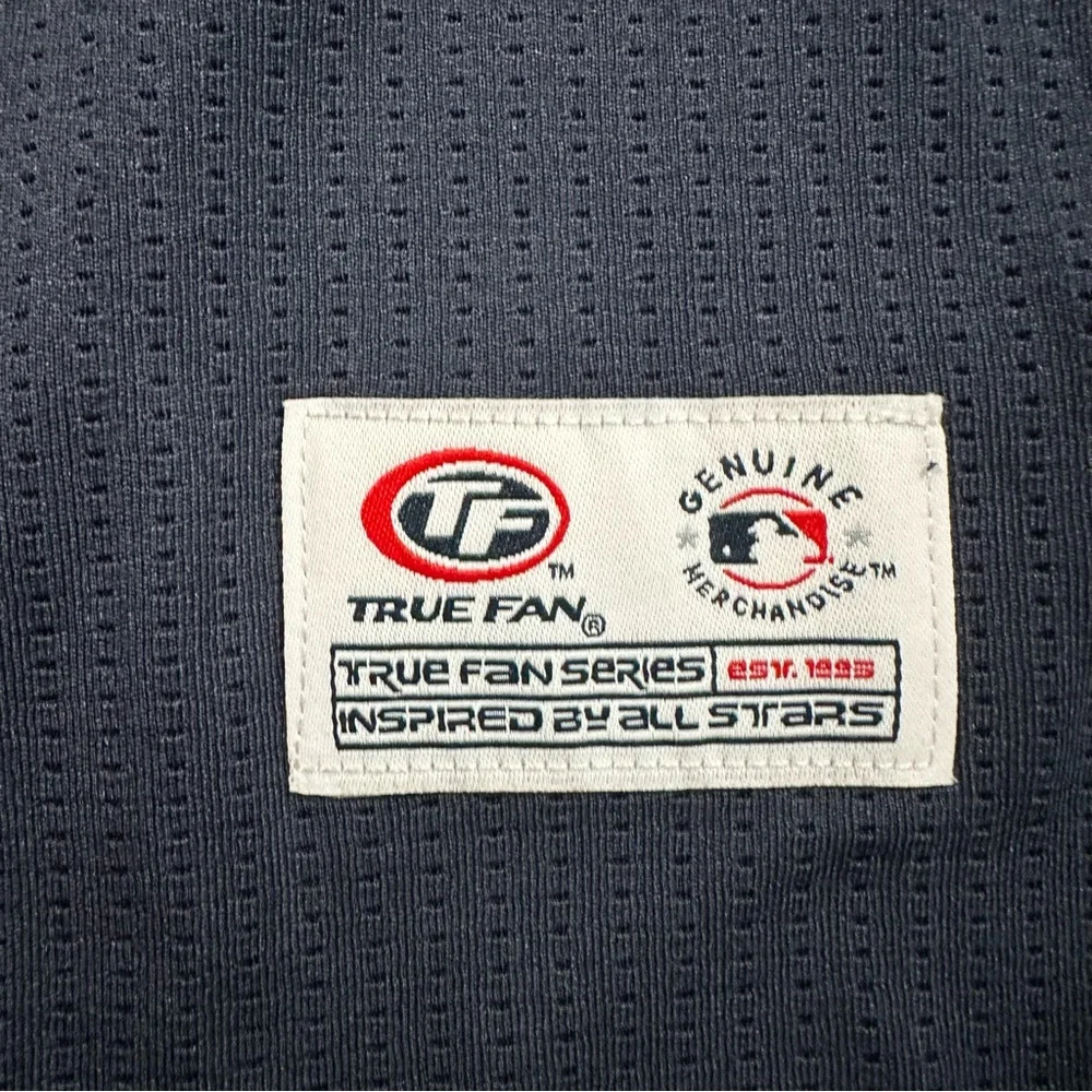 Tampa Bay Rays TB True Fan Navy Blue MLB Button Front Jersey Large - Picture 4 of 7